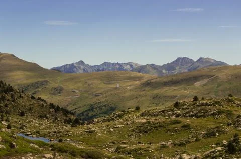 High mountain landscape. Stockfoto's