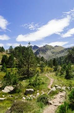 High mountain landscape. Stockfoto's