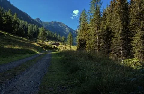 High mountain landscape in Val D'Ultimo Stock Photos