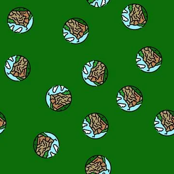 High mountain landscape vector seamless pattern Illustrazione stock