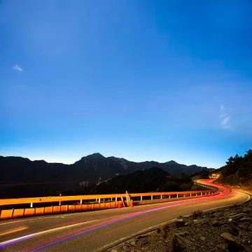 High mountain night view Stock Photos