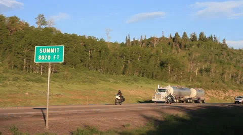 High Mountain Pass Video stock 24846574