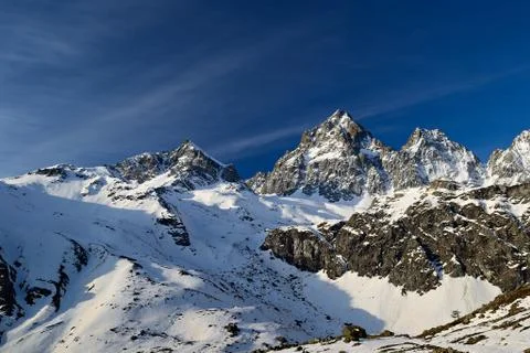 High mountain peak Stock Photos