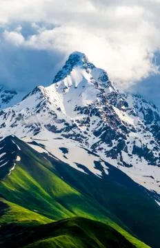 High mountain peak Stock Photos