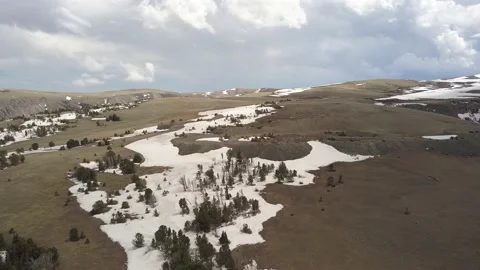 High mountain plateau in spring Stock Footage 166281719