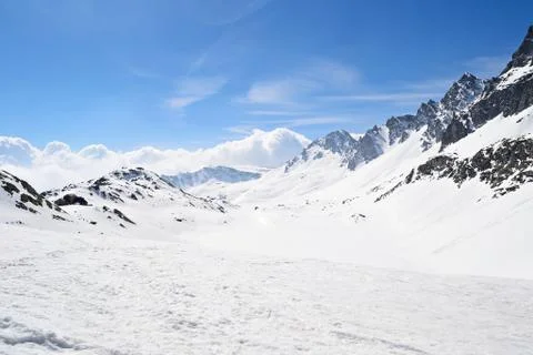 High mountain range Stock Photos