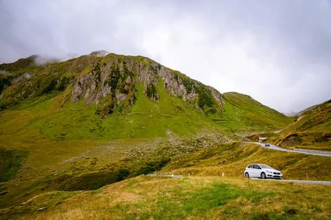 High Mountain Road Austria Stock Photos