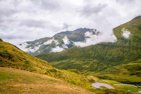 High Mountain Road Austria Stock Photos