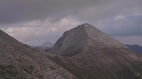 High Mountain Rocky Peak Light Timelapse 4K Stock Footage 67397438