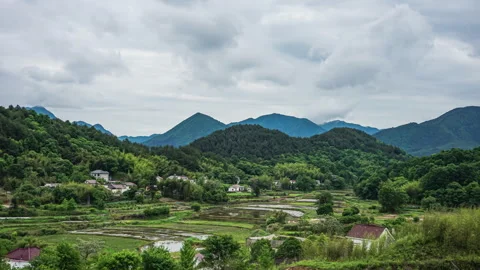 High Mountain Sea Of Clouds Surging Like Waves 4K Timelapse Stock Footage 320393075
