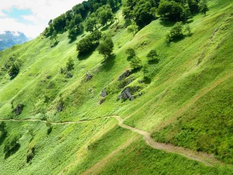 High mountain trail Foto stock