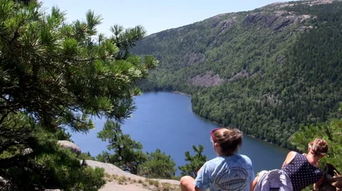 High mountain view of lake Video stock 49705125