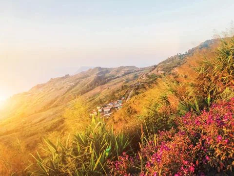 High mountain view Stock Photos