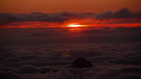High Mountains, Alps, Sunset Time Lapse Video stock 45322521