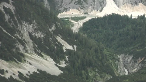 High mountains and a valley 스톡 동영상 32378170