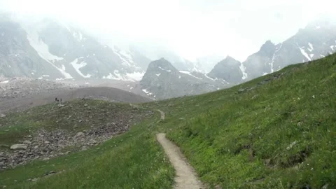 High mountains panorama Stock Footage 133495321