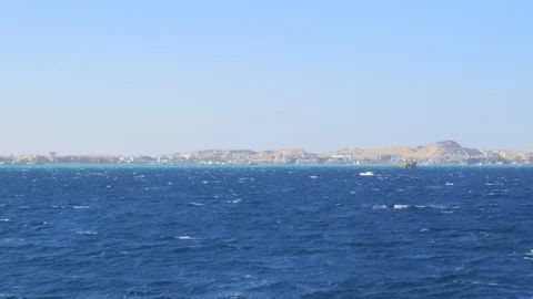 High Mountains on The Shore Stock Footage 89083986