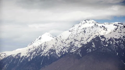 High Mountains Time Lapse Stock Footage 62375856