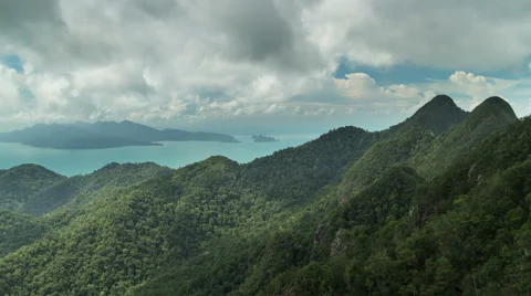 High mountains view time lapse Stock Footage 45438496