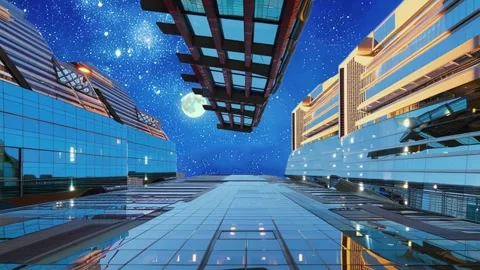 High new building looking into the blue sky, The house is ready for occupancy by Stock Footage 293507756
