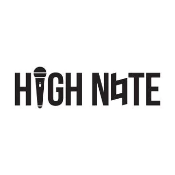 High note karaoke simple logo vector Stock Illustration