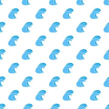 High ocean waves icon, simple style Stock Illustration