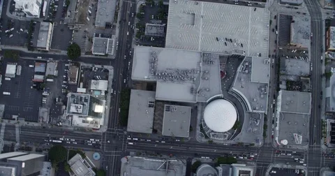 High Orbit of the Archlight Hollywood Stock Footage 77761268