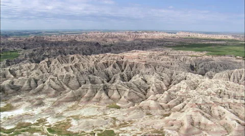 High Over Badlands Stock-Footage 65436693