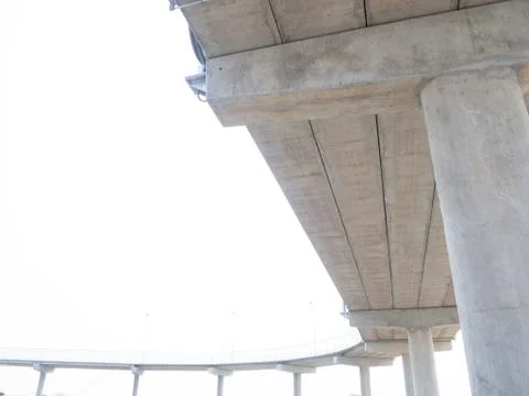 High overpass on the sky abstract background Stock Photos