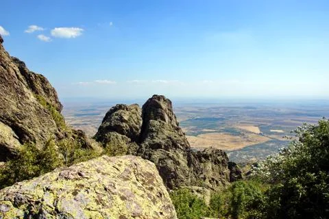 High overview landscape. Stock Photos