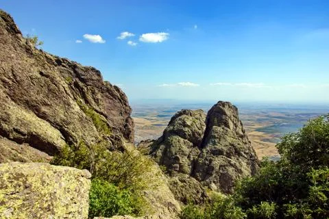 High overview landscape. Stock Photos
