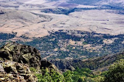 High overview landscape. Stock Photos