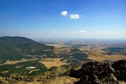 High overview landscape. Stock Photos