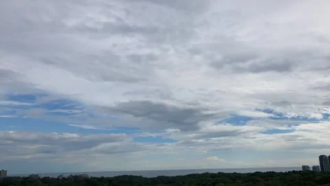 High Park Toronto Skyline Clouds Time Lapse Big Sky Stock Footage 211722123