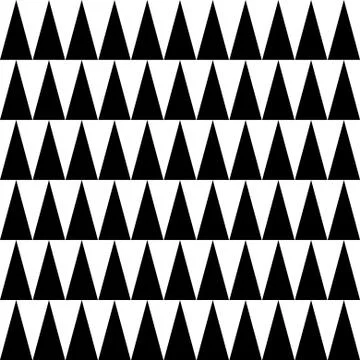 High peak triangle seamless vector pattern. Stock Illustration