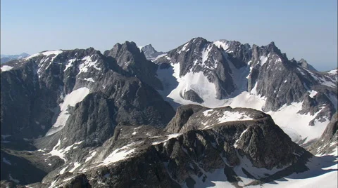 High Peaks In Wind River Mountains Video stock 65438800