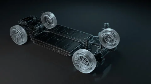 High Performance Battery Chassis Architecture Stock Footage 327919426
