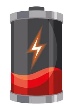 High performance battery indicator Stock Illustration
