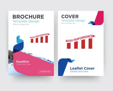 High performance brochure flyer design template 무료 스톡 일러스트