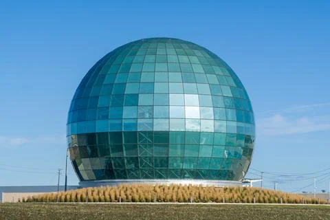 High-Performance Computing Data Center Globe at Wisconn Valley Science and .. Stock Photos