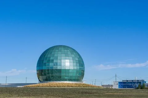 High-Performance Computing Data Center Globe at Wisconn Valley Science and .. Stock Photos