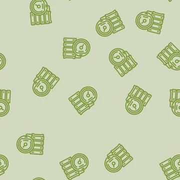 High performance computing line vector seamless pattern Stock Illustration