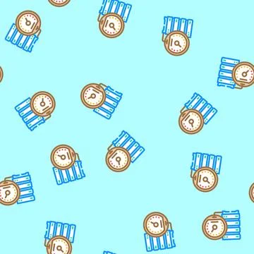 High performance computing vector seamless pattern Stock Illustration