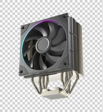 High performance CPU air cooler 스톡 일러스트