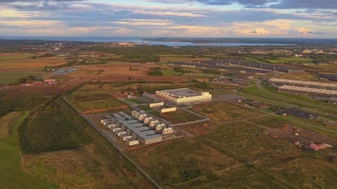 High-performance data hub with cutting-edge IT infrastructure. Stock Footage 318620346