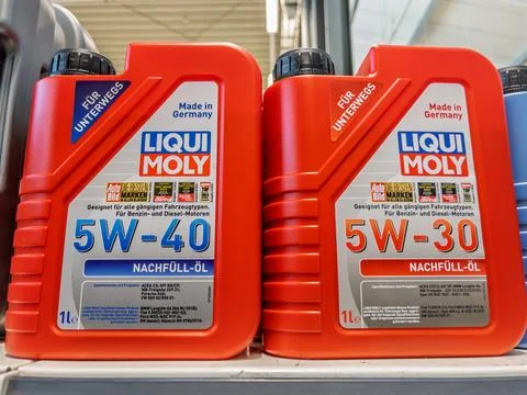 High-Performance Engine Oils from Liqui Moly for Optimal Vehicle Performance Stock Photos