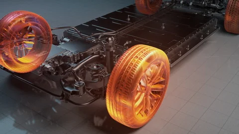 High Performance EV Powertrain Components Stock-Footage 327912635
