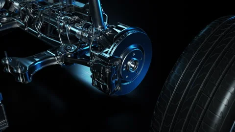 High Performance EV Powertrain Engineering Concept Stock Footage 327912536