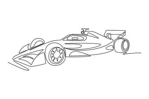 High-performance Formula One racing car Stock-Illustration