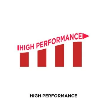 High performance icon isolated on white background for your web, mobile and a Stock Illustration